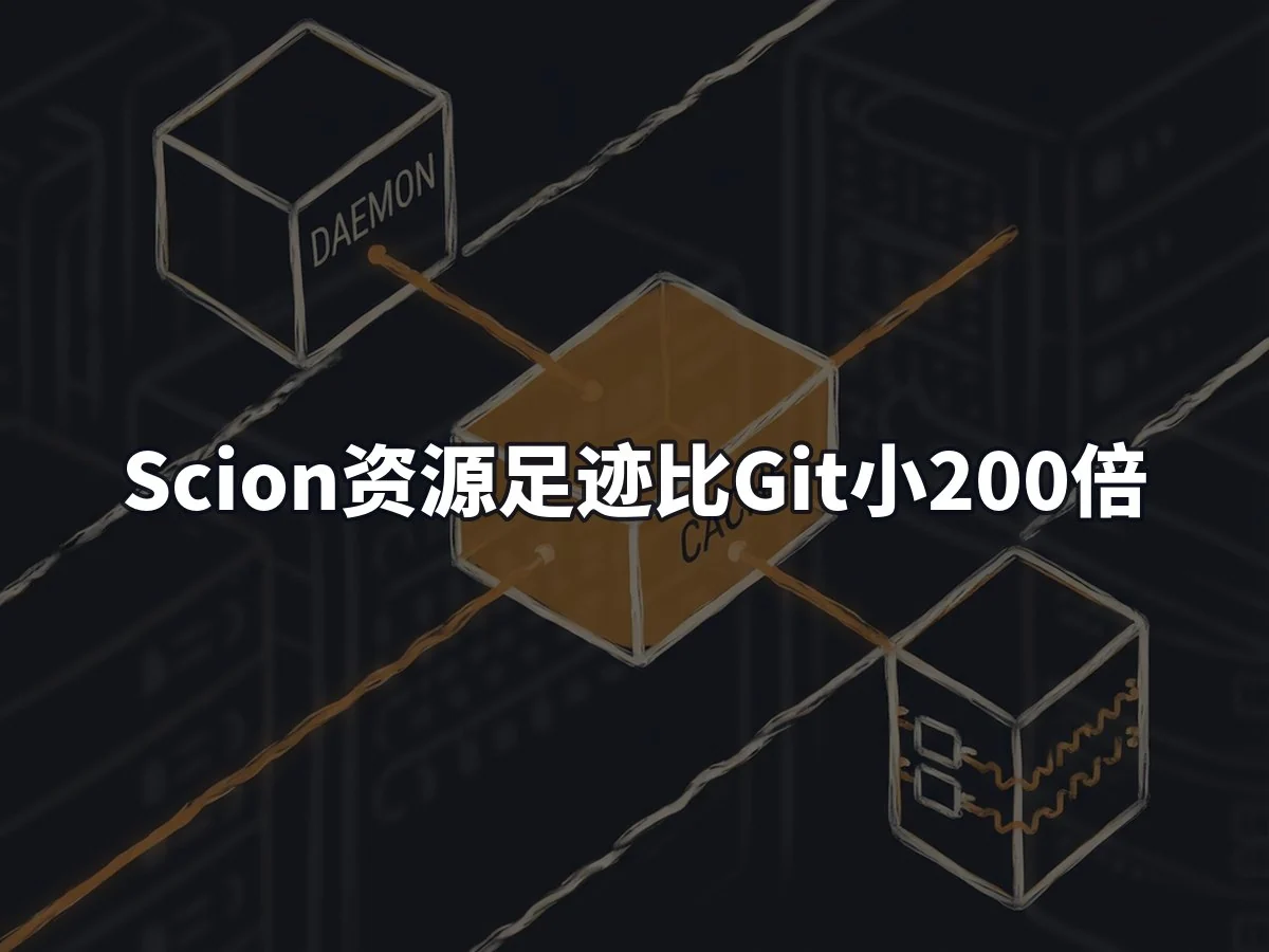 Scion资源足迹比Git小200倍
