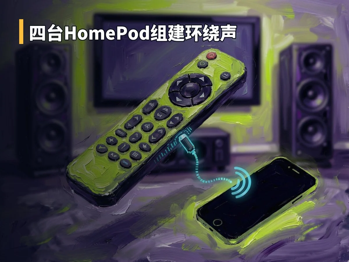 四台HomePod组建环绕声