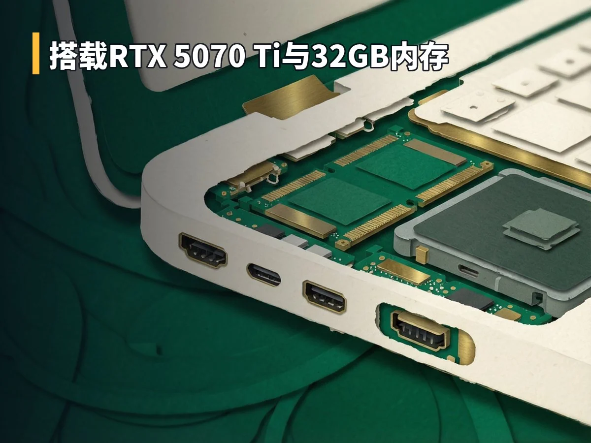 搭载RTX 5070 Ti与32GB内存