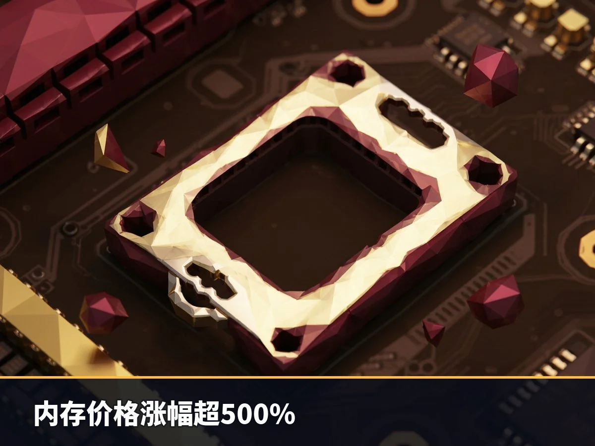 内存价格涨幅超500%