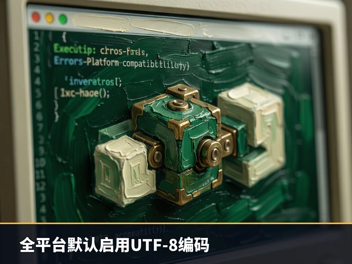 全平台默认启用UTF-8编码