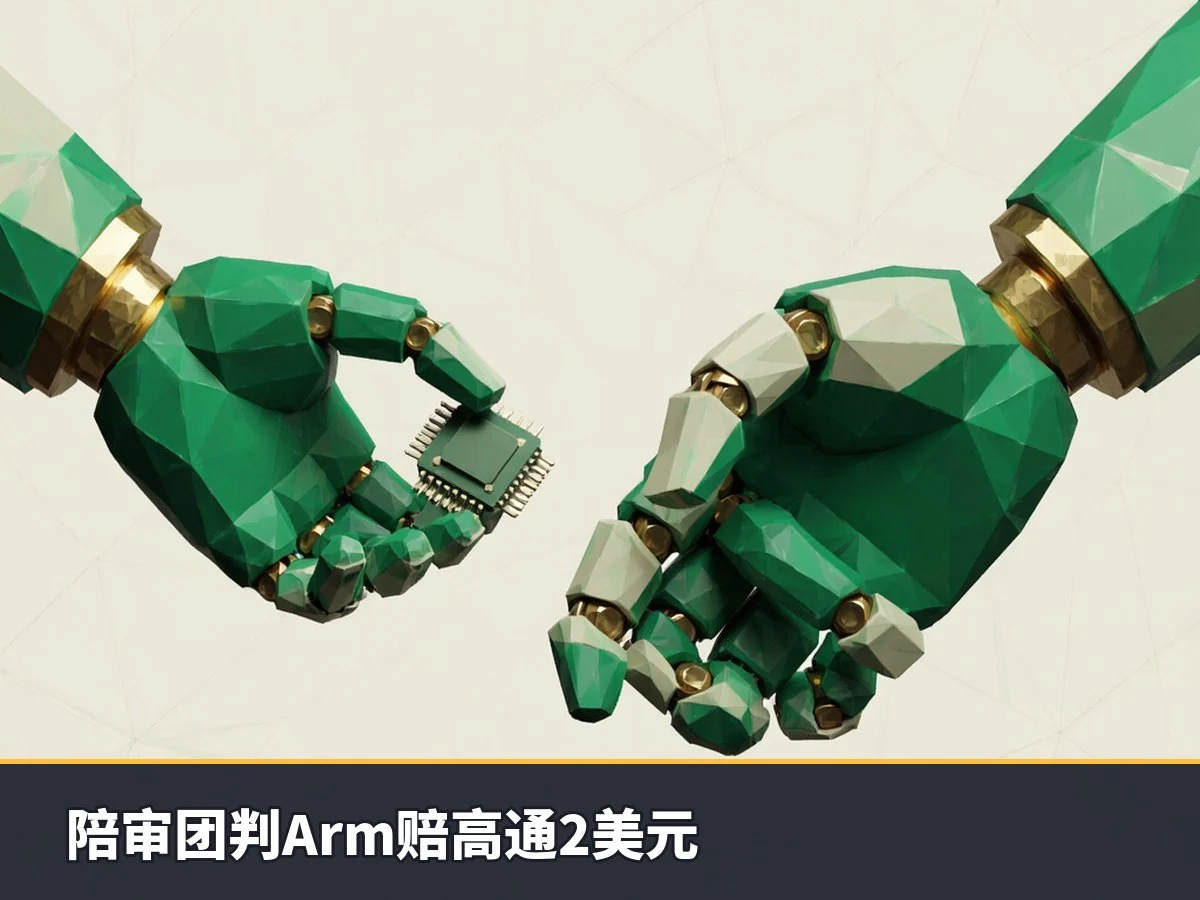 陪审团判Arm赔高通2美元