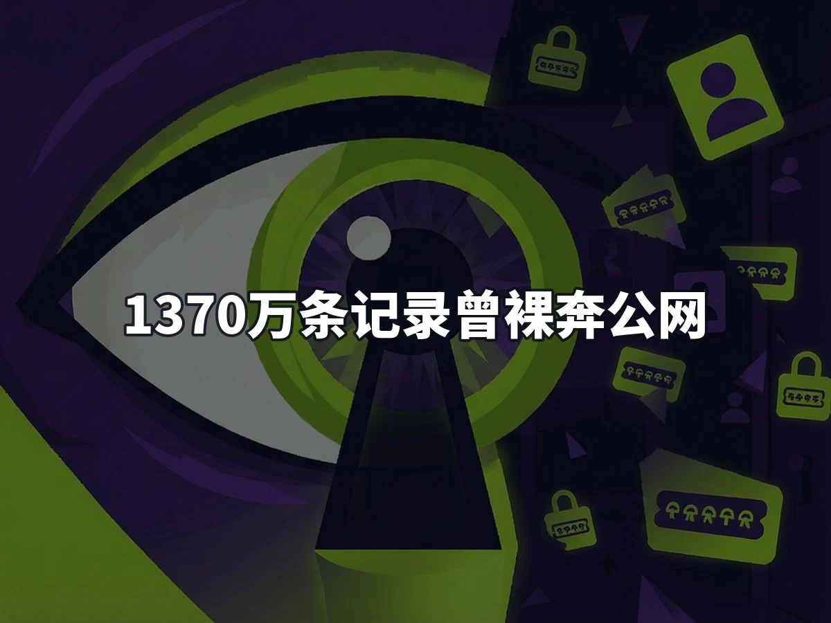 1370万条记录曾裸奔公网