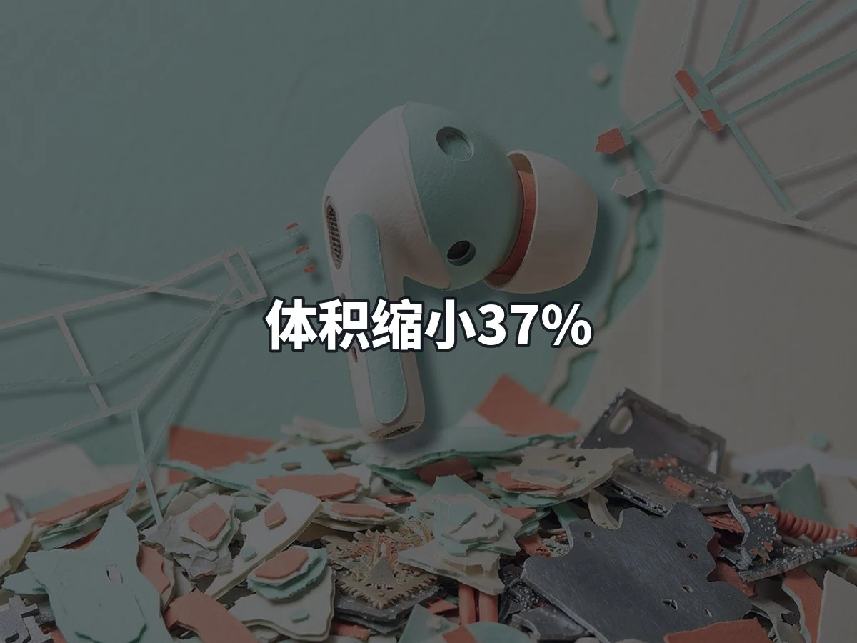 体积缩小37%