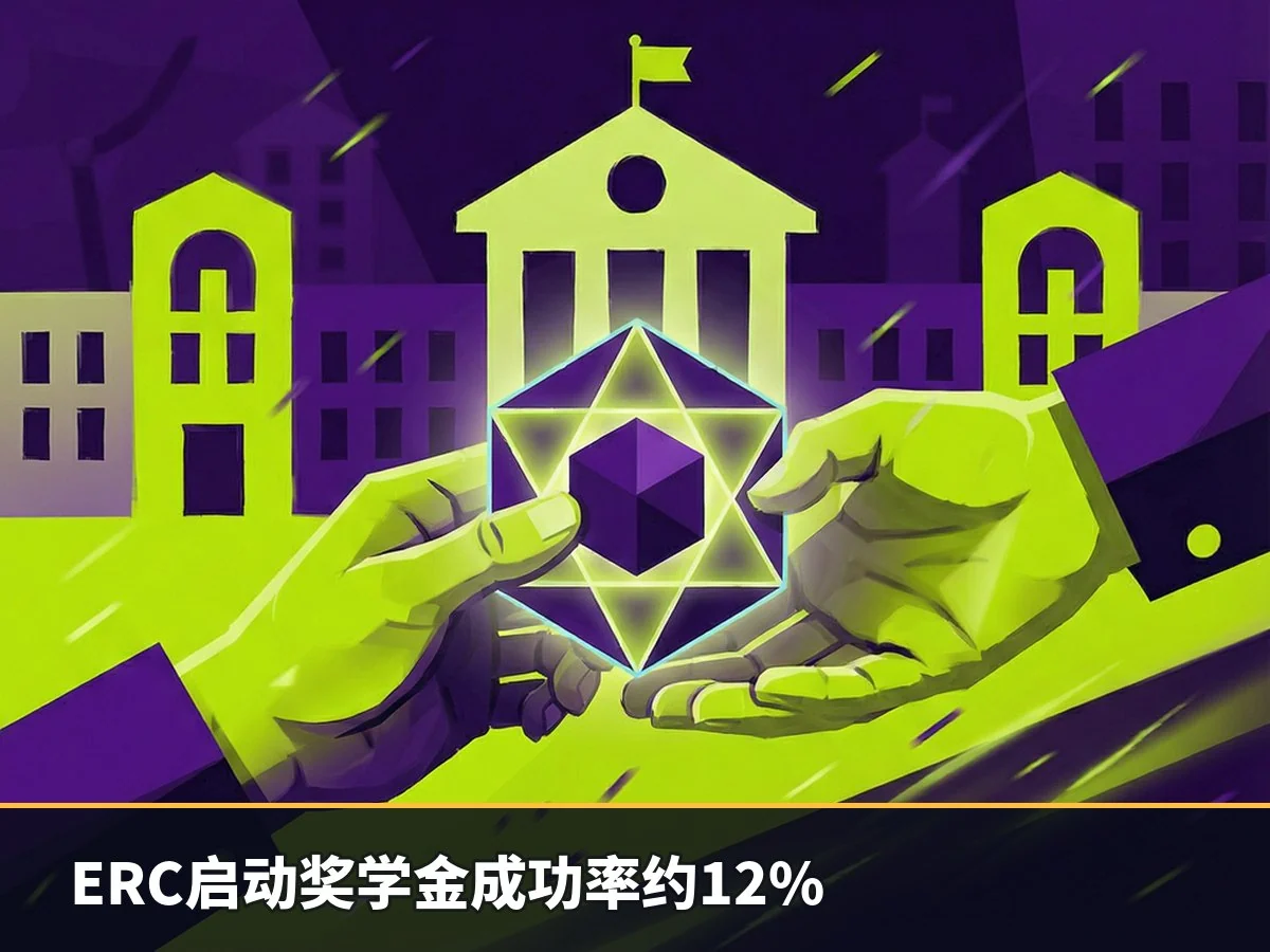 ERC启动奖学金成功率约12%