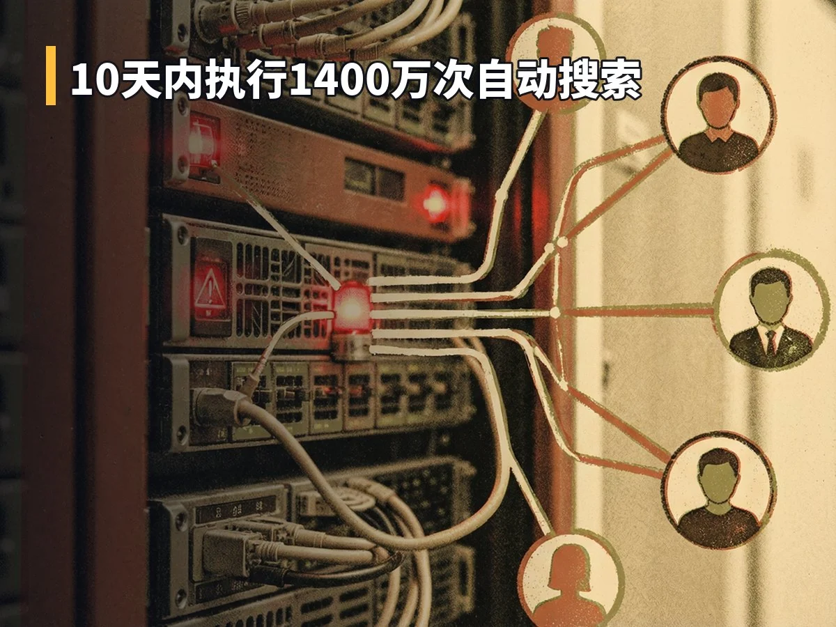 10天内执行1400万次自动搜索
