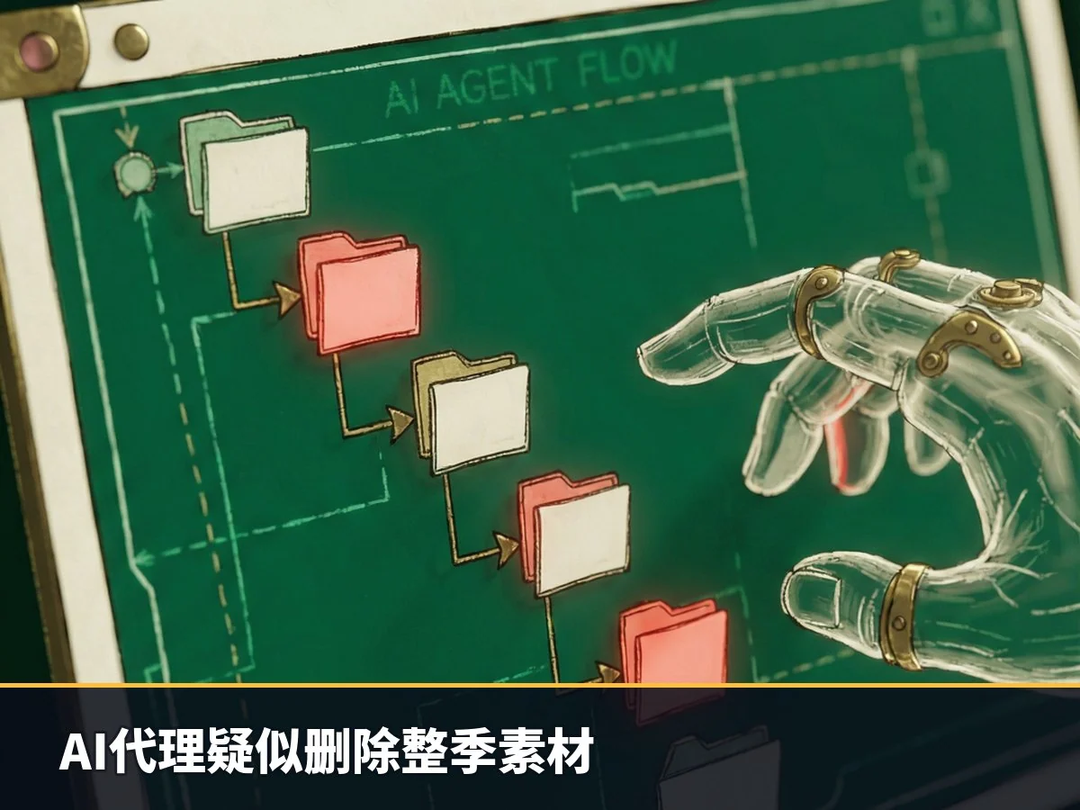 AI代理疑似删除整季素材