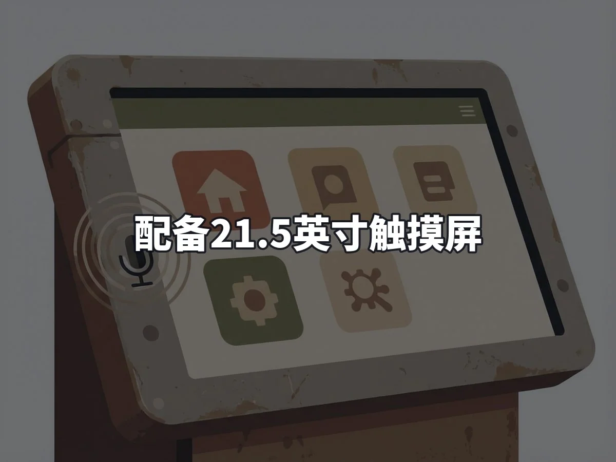 配备21.5英寸触摸屏