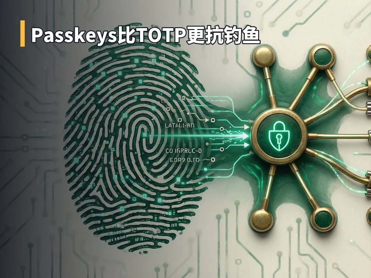 Passkeys比TOTP更抗钓鱼