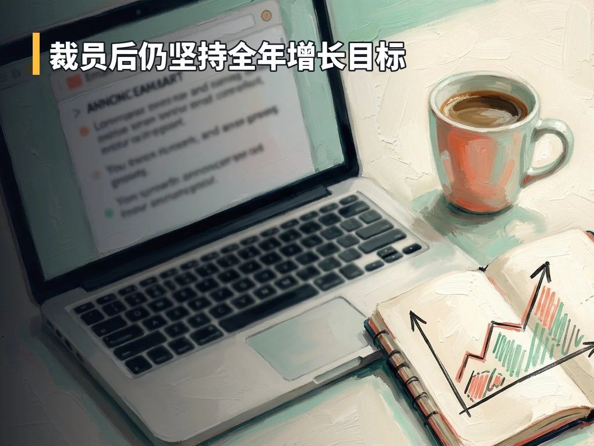 裁员后仍坚持全年增长目标