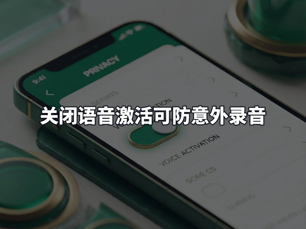 关闭语音激活可防意外录音