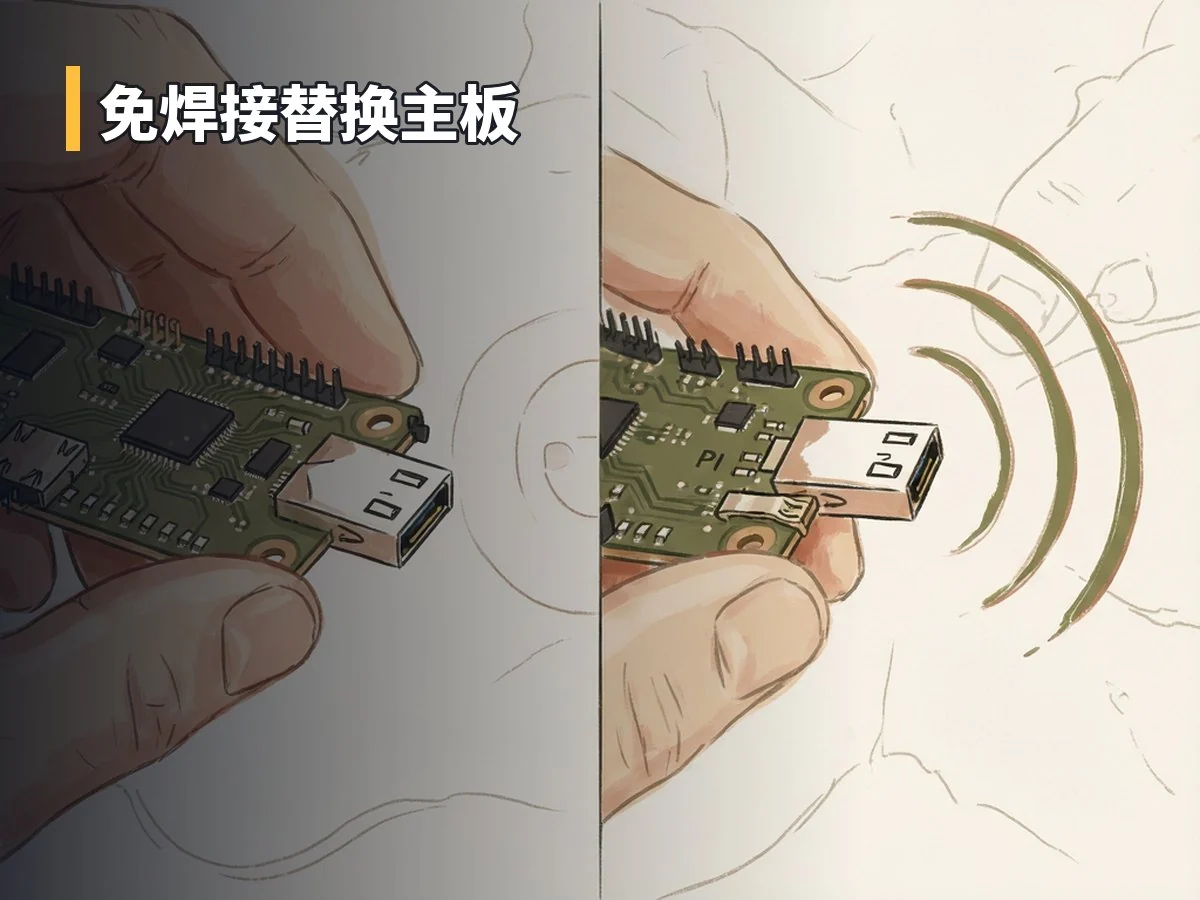 免焊接替换主板