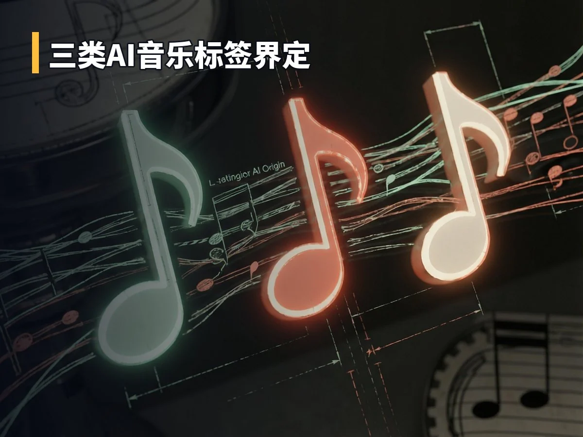 三类AI音乐标签界定