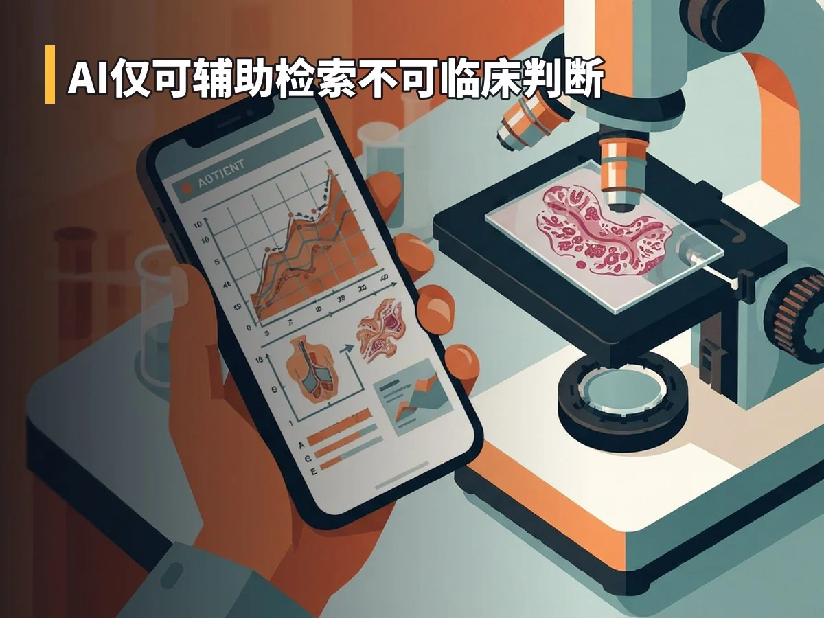 AI仅可辅助检索不可临床判断