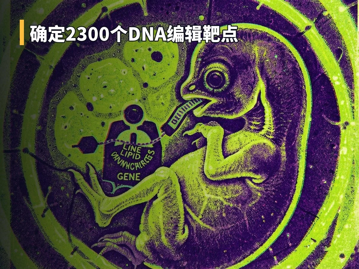 确定2300个DNA编辑靶点