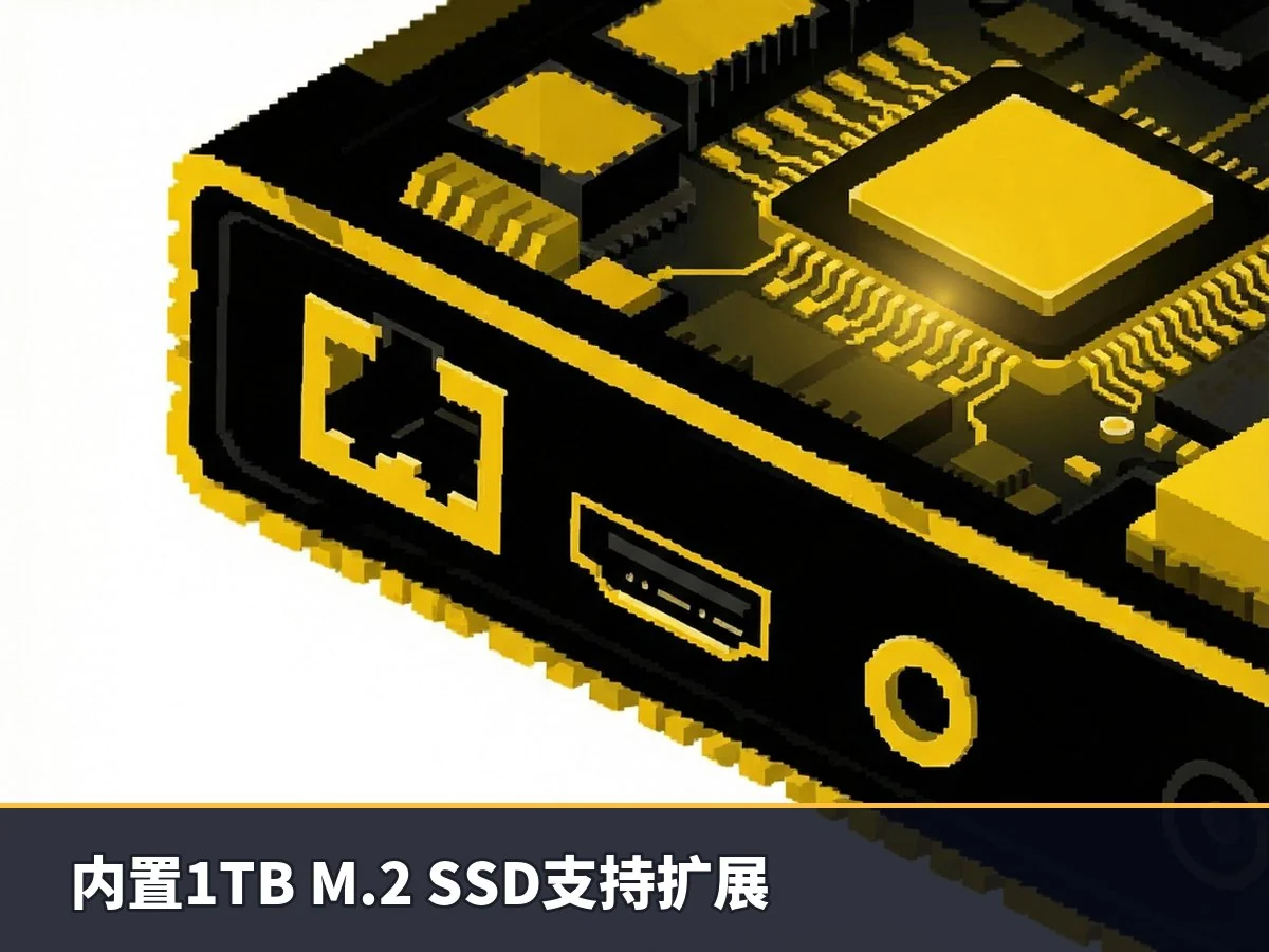 内置1TB M.2 SSD支持扩展