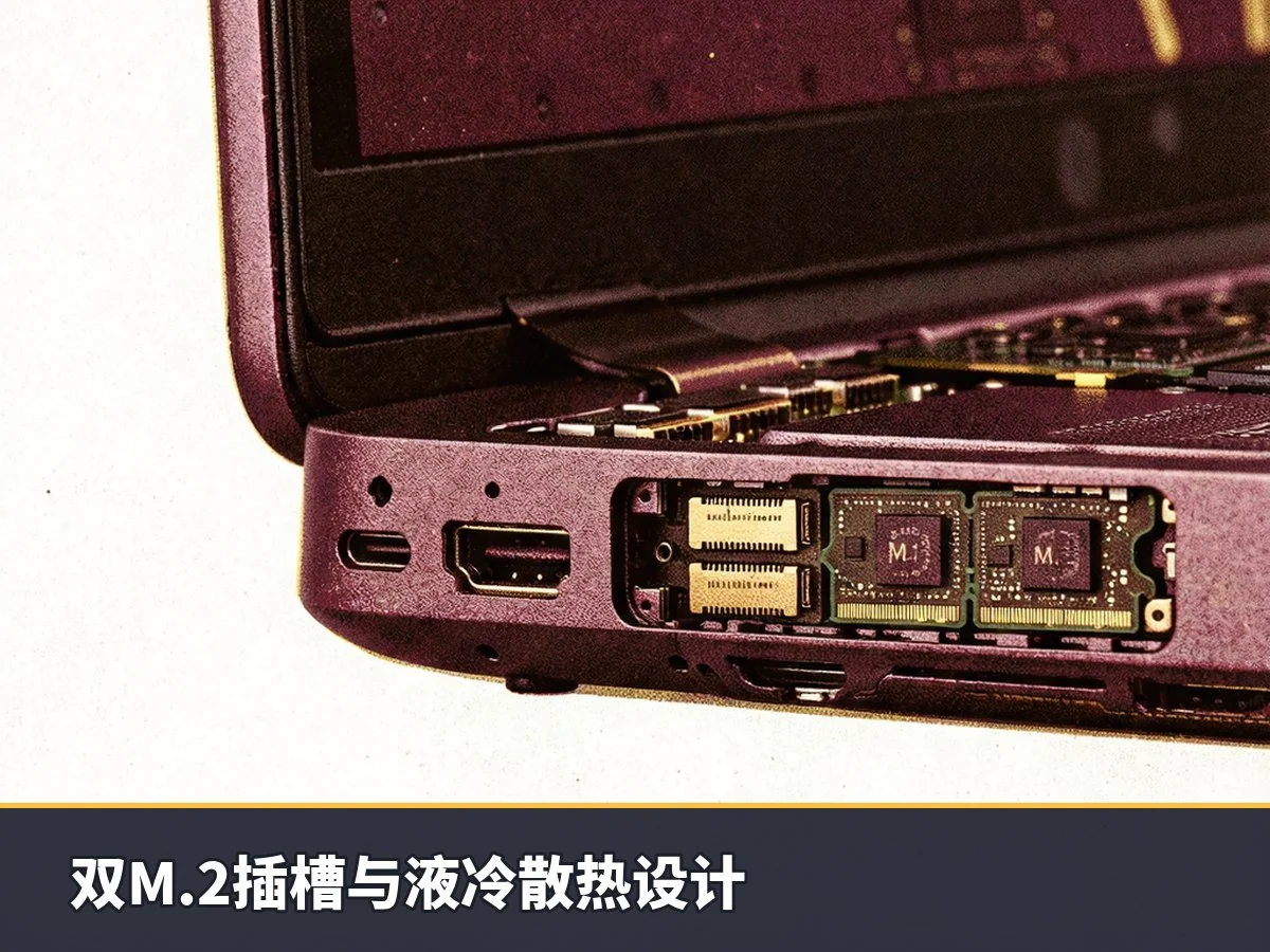 双M.2插槽与液冷散热设计