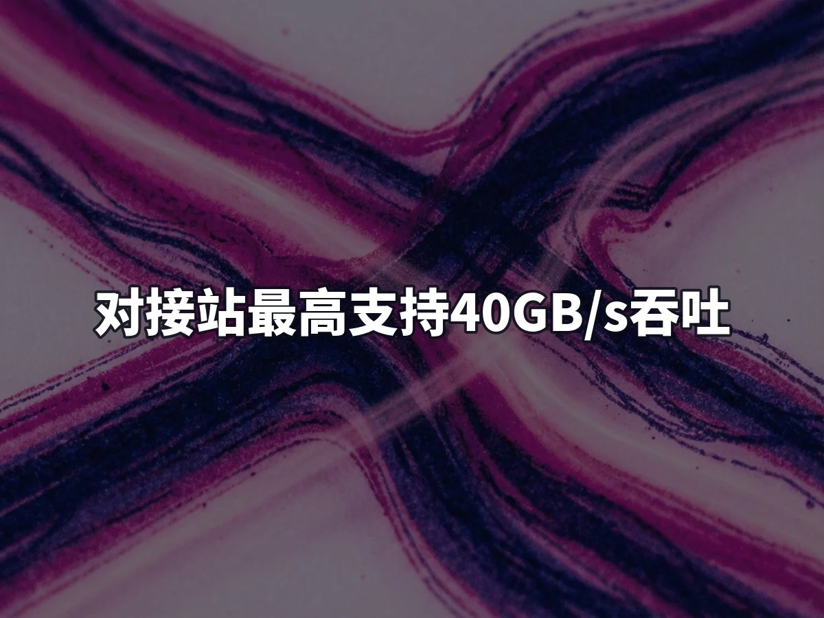 对接站最高支持40GB/s吞吐