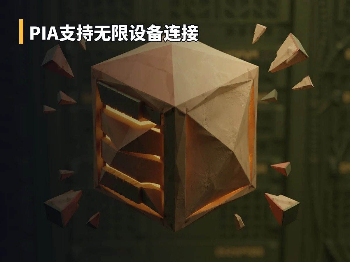 PIA支持无限设备连接