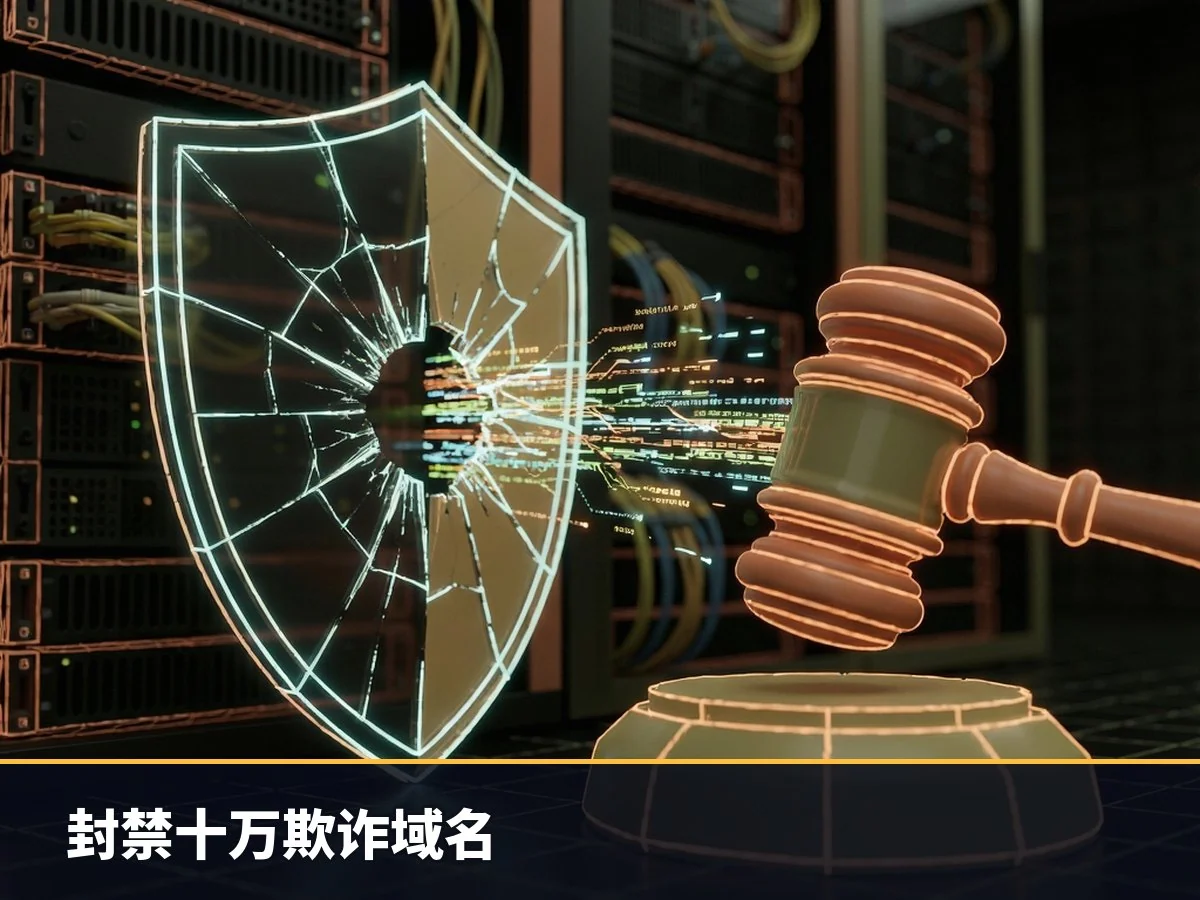 封禁十万欺诈域名