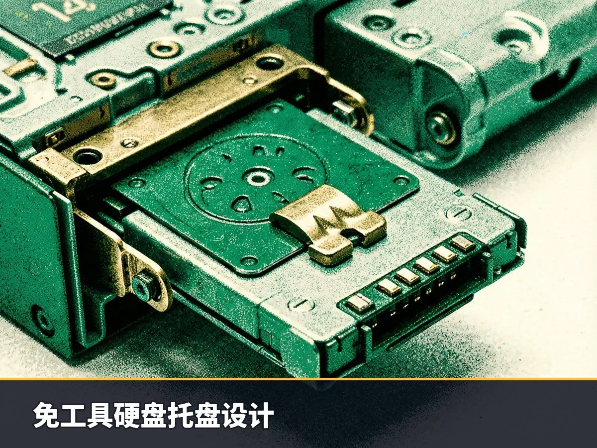 免工具硬盘托盘设计