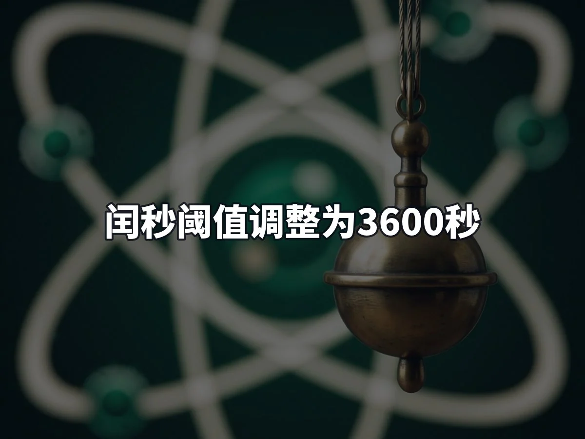 闰秒阈值调整为3600秒