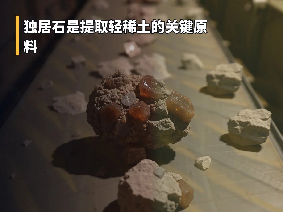 独居石是提取轻稀土的关键原料
