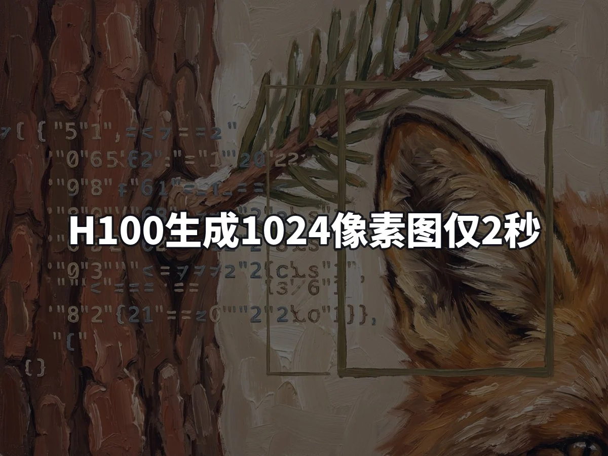 H100生成1024像素图仅2秒