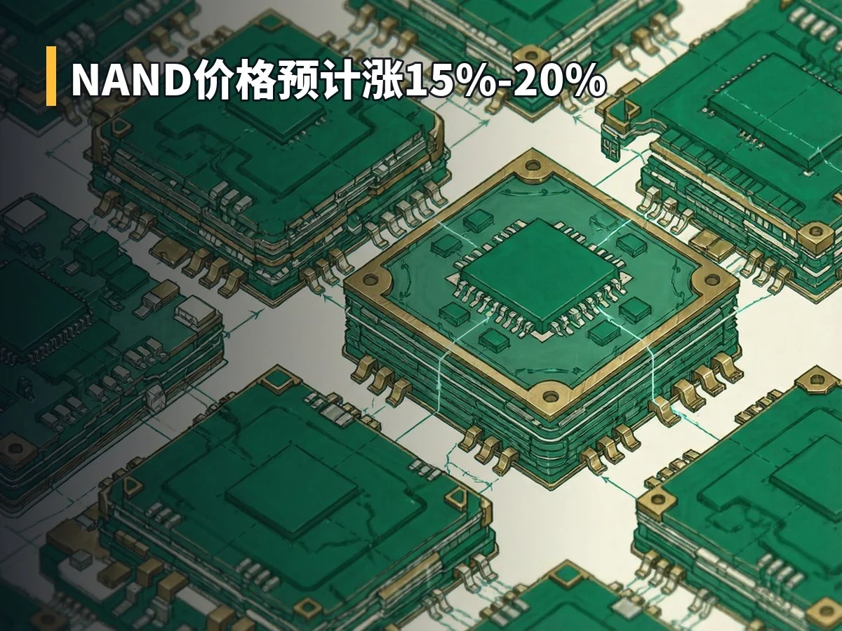 NAND价格预计涨15%-20%