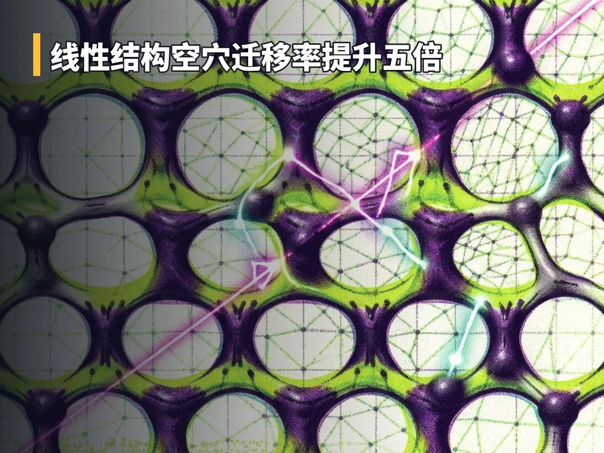 线性结构空穴迁移率提升五倍