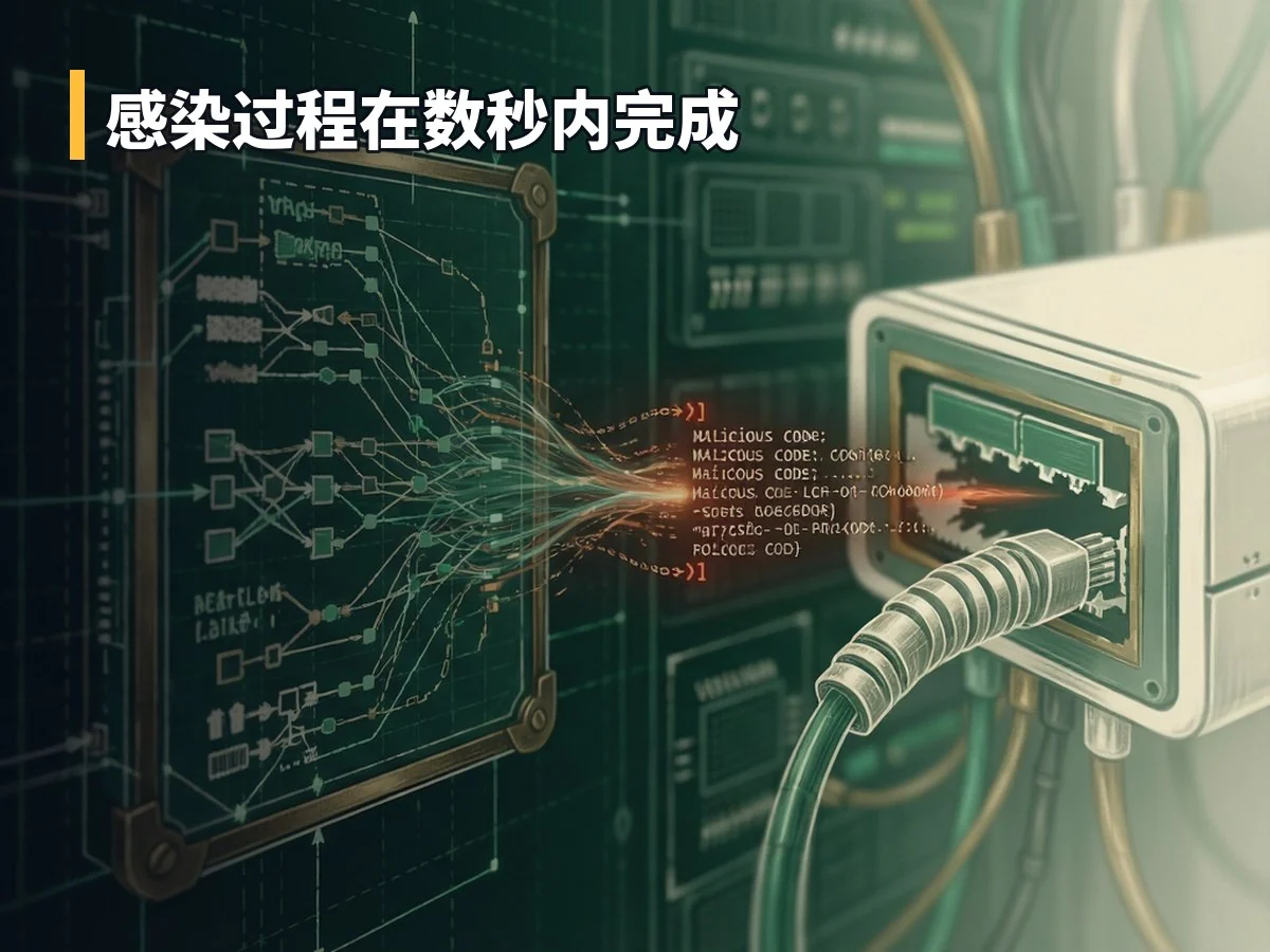 感染过程在数秒内完成