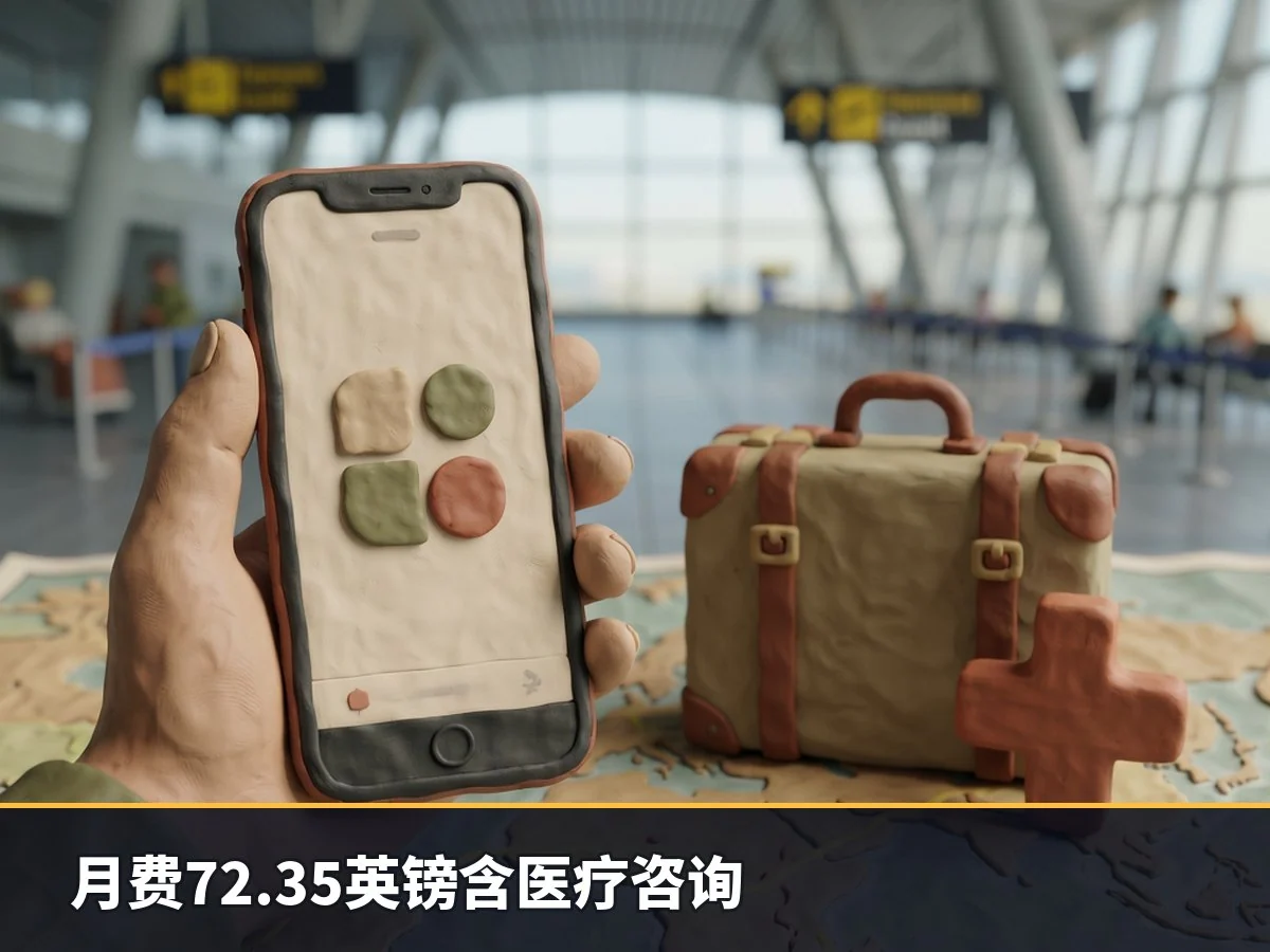 月费72.35英镑含医疗咨询