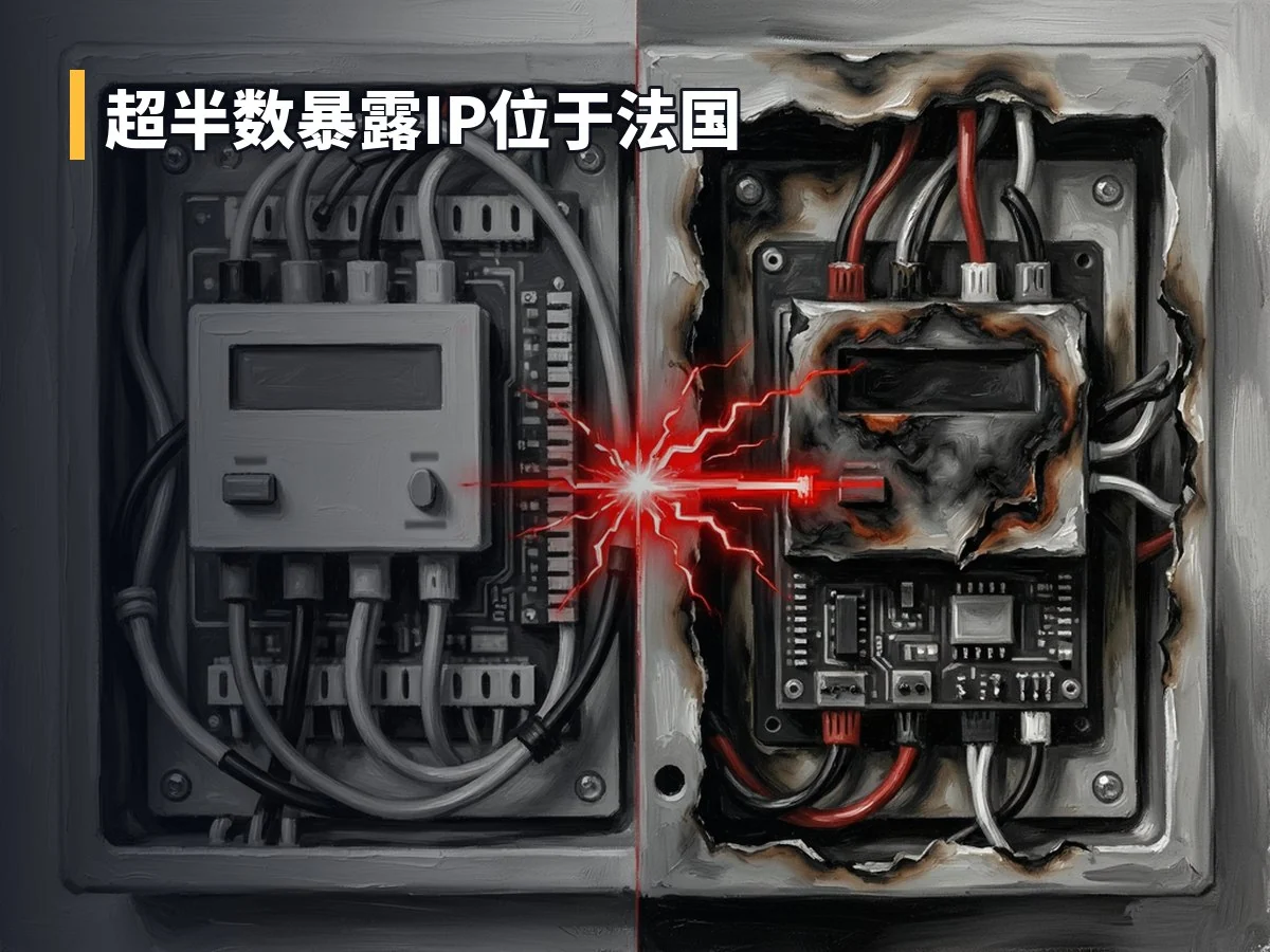 超半数暴露IP位于法国