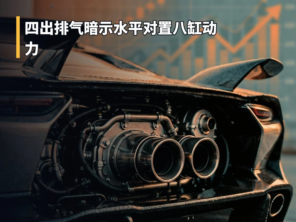 四出排气暗示水平对置八缸动力