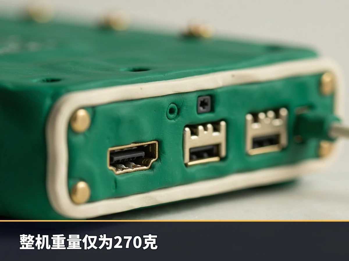 整机重量仅为270克