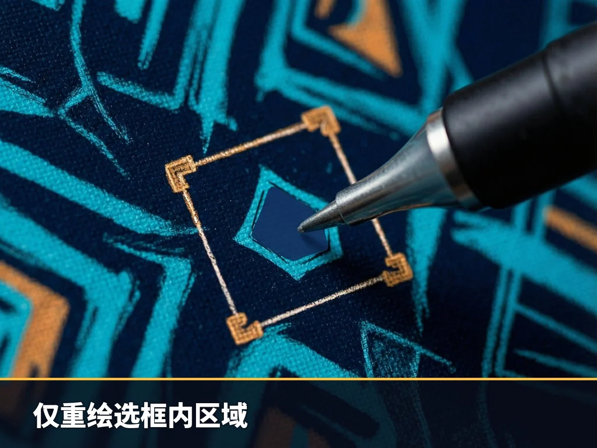仅重绘选框内区域