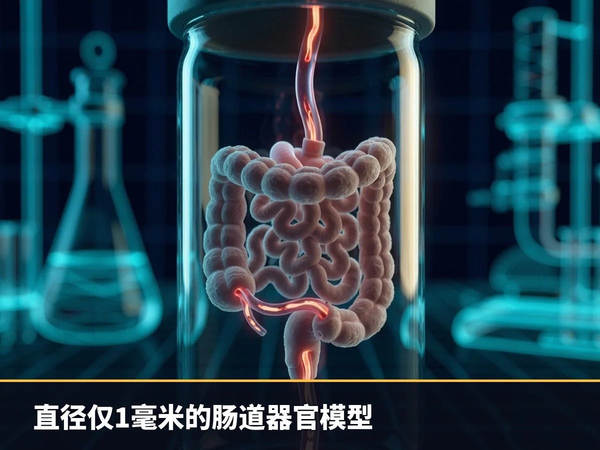直径仅1毫米的肠道器官模型