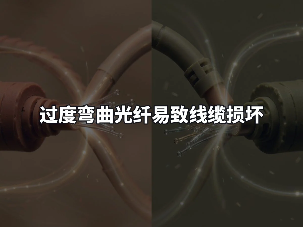 过度弯曲光纤易致线缆损坏