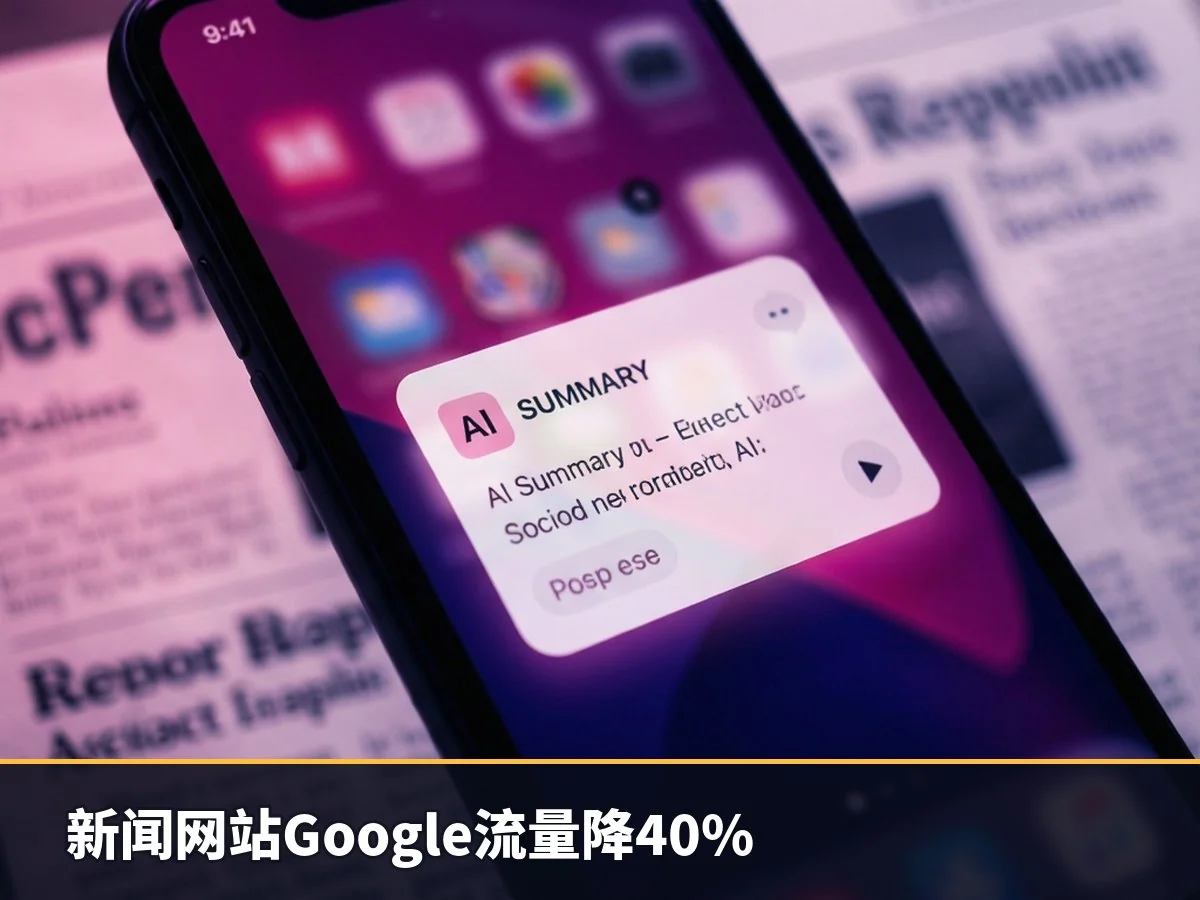 新闻网站Google流量降40%