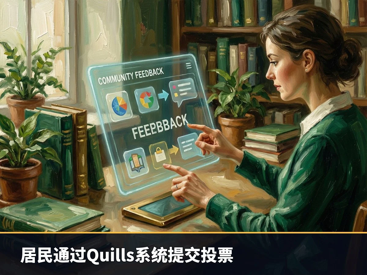 居民通过Quills系统提交投票