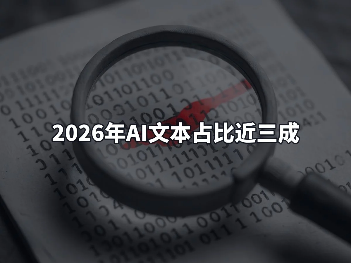2026年AI文本占比近三成
