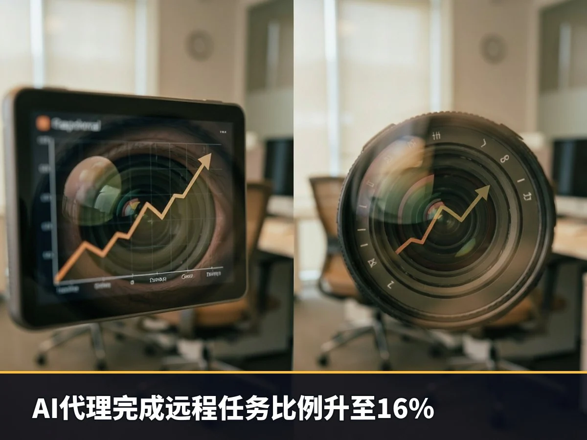 AI代理完成远程任务比例升至16%
