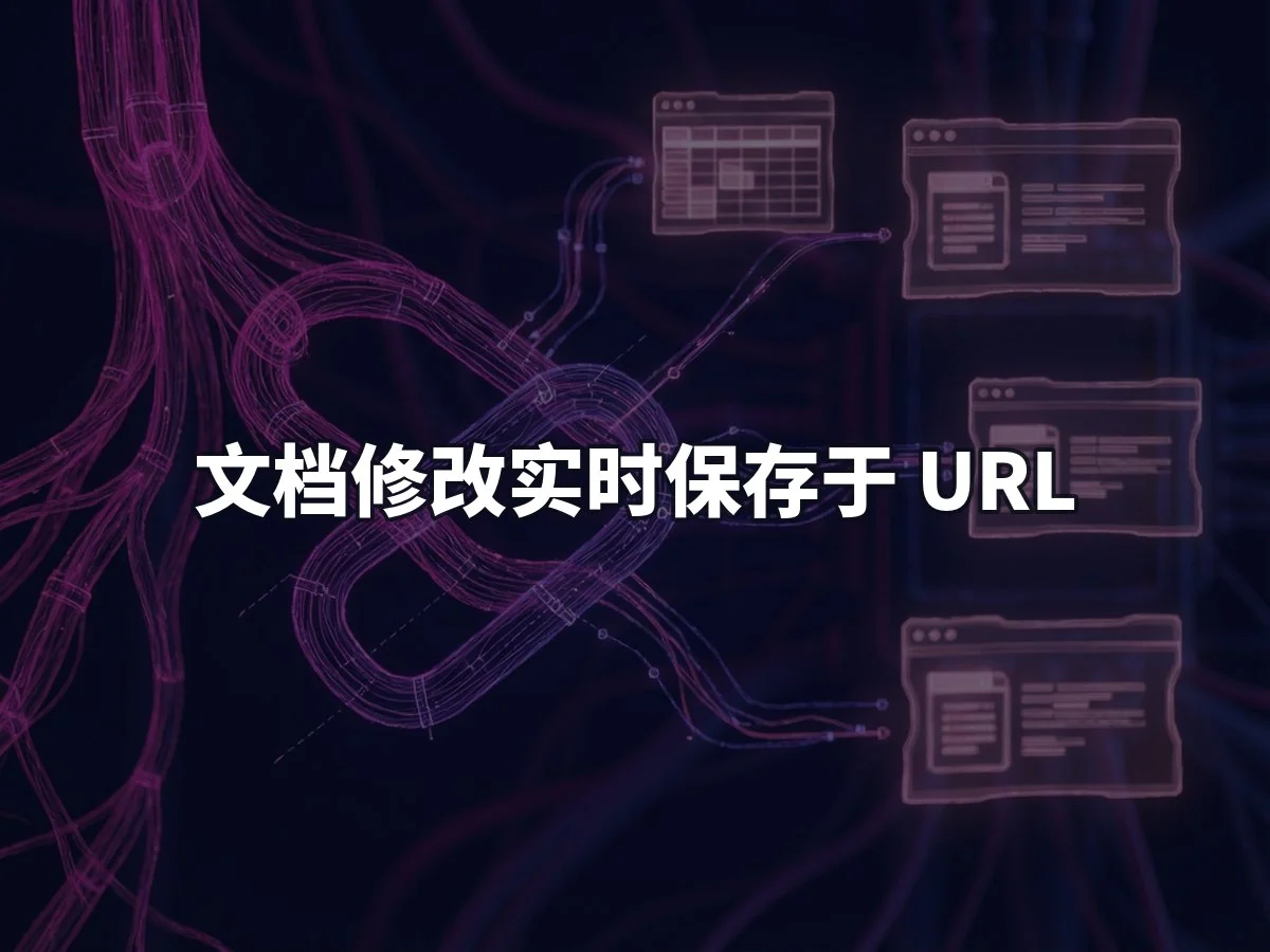 文档修改实时保存于 URL