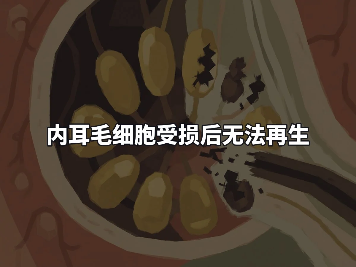 内耳毛细胞受损后无法再生