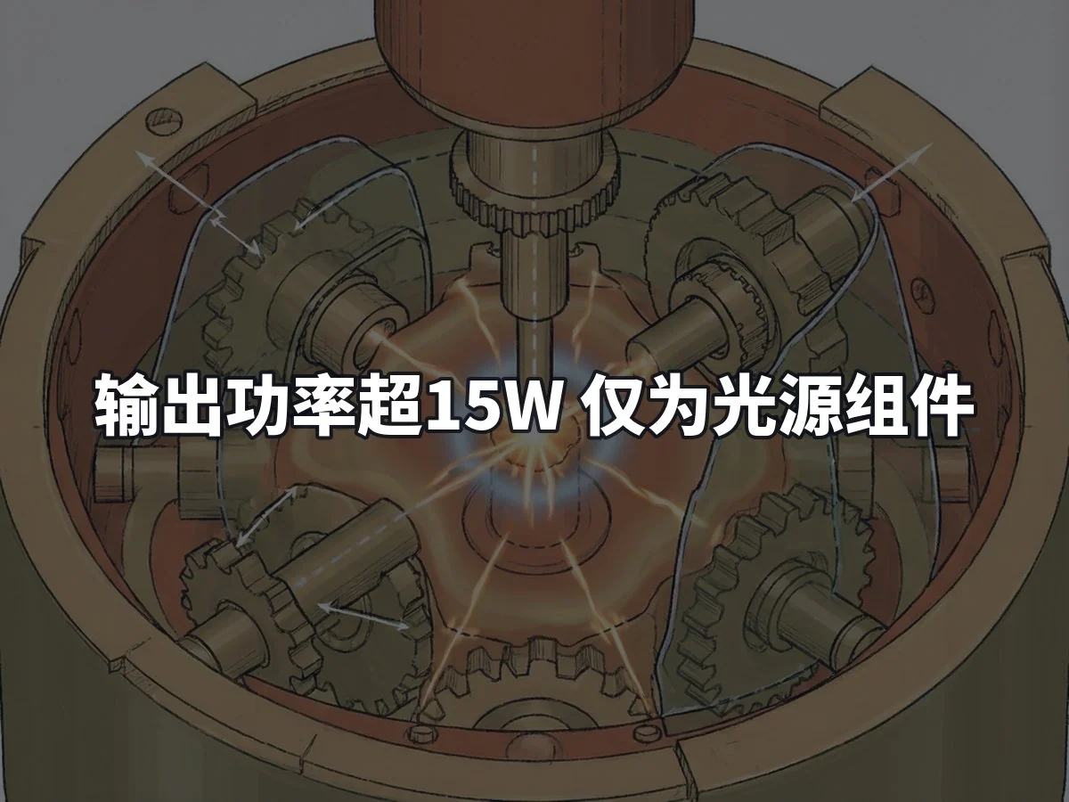 输出功率超15W 仅为光源组件