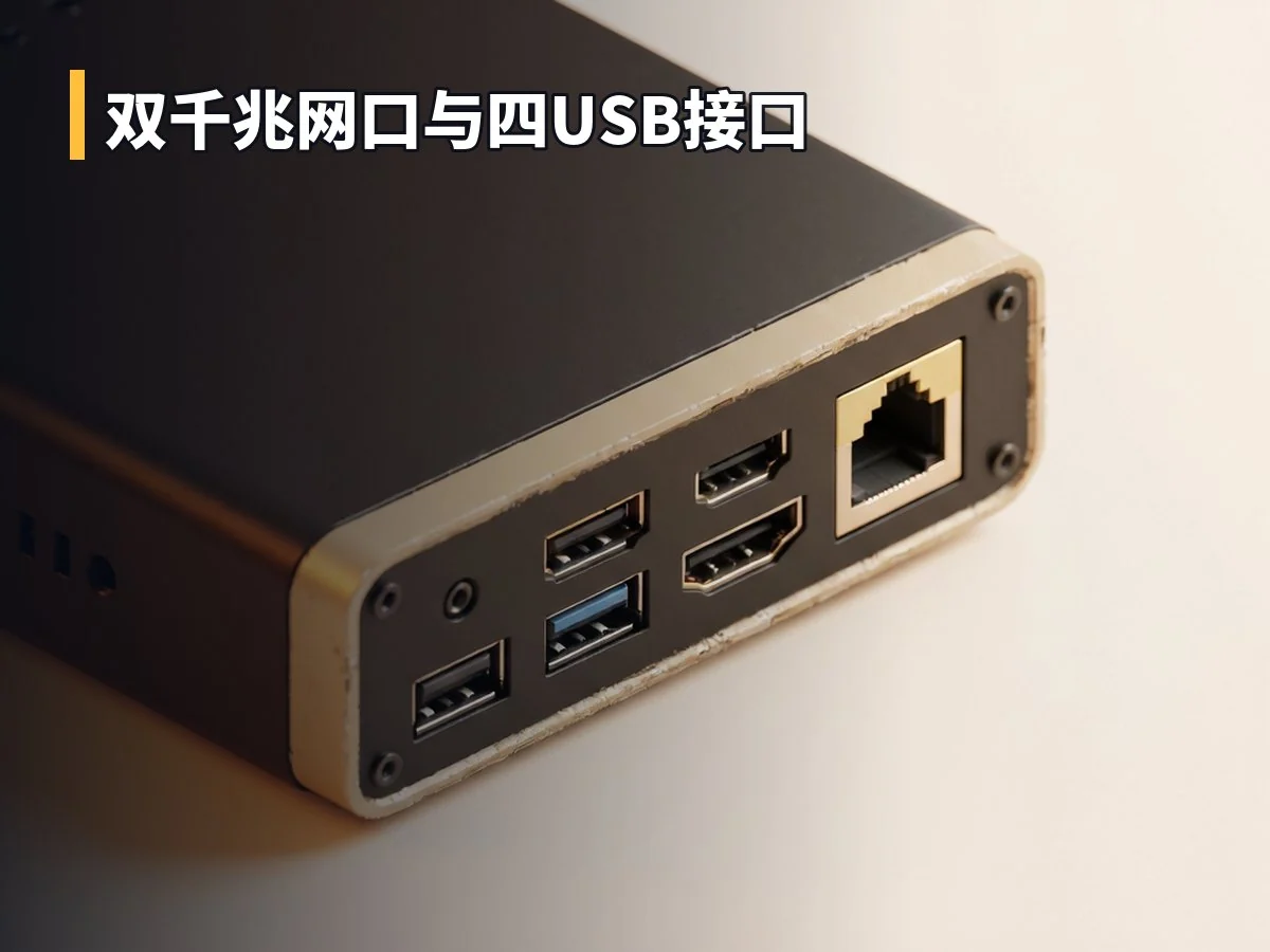 双千兆网口与四USB接口