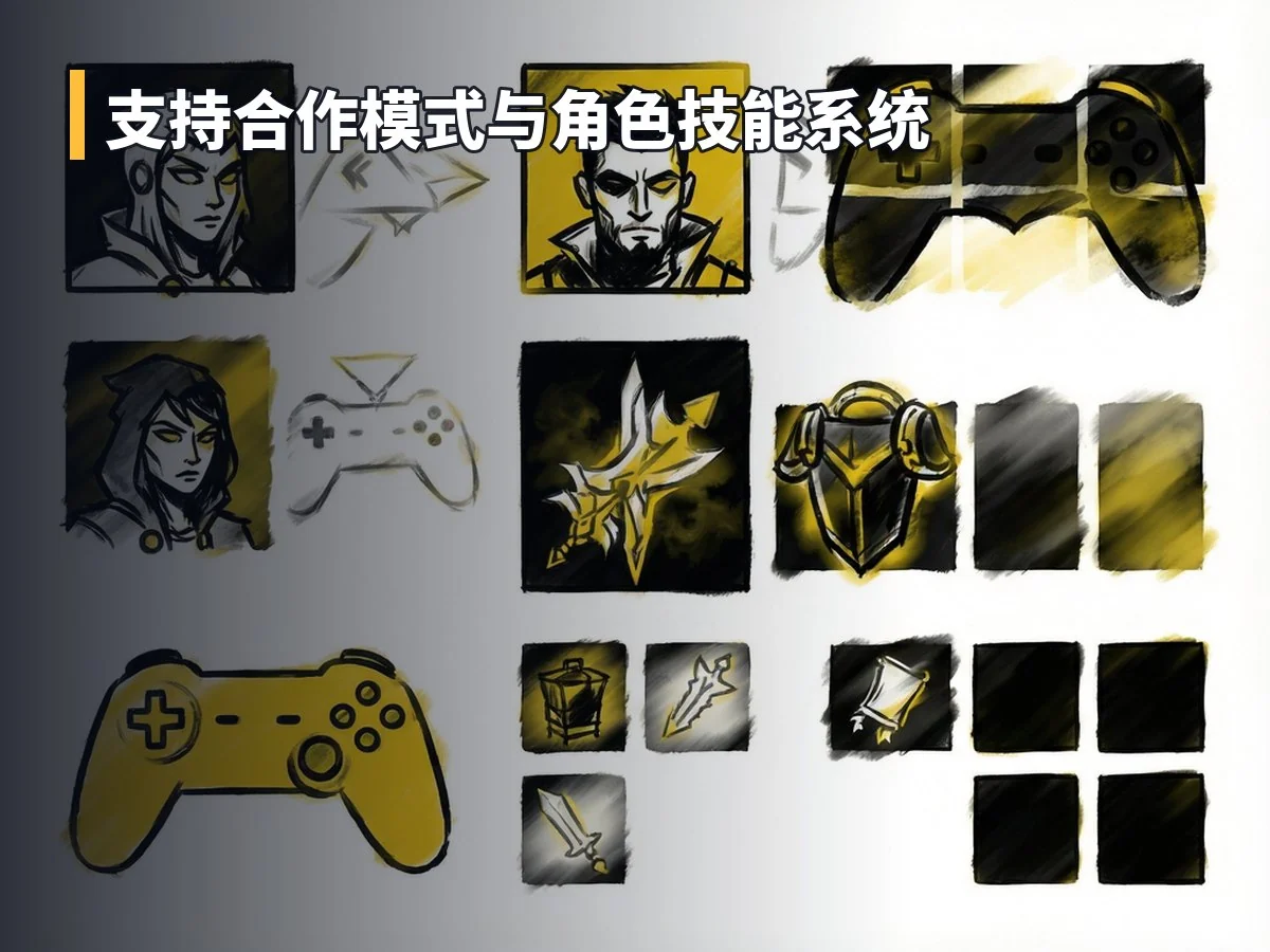 支持合作模式与角色技能系统