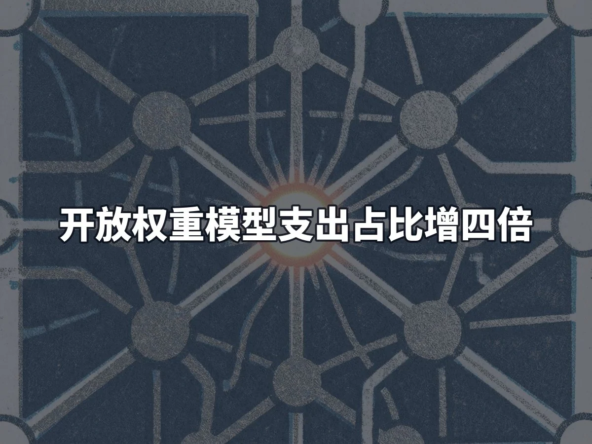 开放权重模型支出占比增四倍