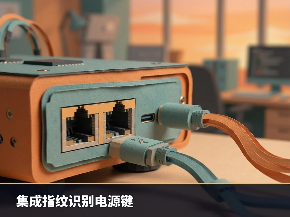 集成指纹识别电源键