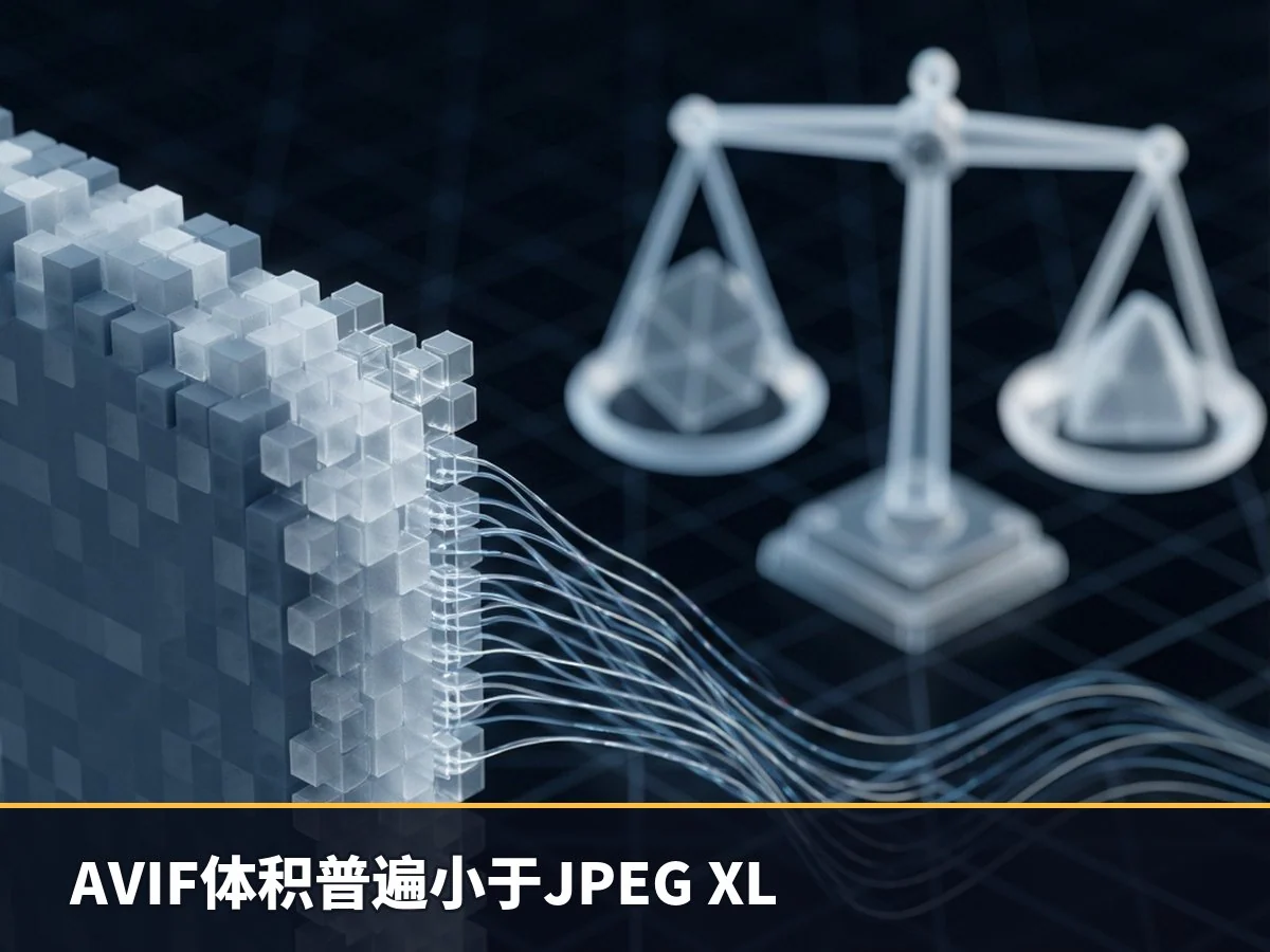 AVIF体积普遍小于JPEG XL